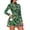 Candy Cane Print, variant on Snowman Print Women Long Sleeve Golf Dress Breathable Golf Dress with Shorts & Pockets Pickball Hiking Workout Active Athletic Gym Dresses for Travel, Workouts, Casual Wear