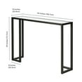thumbnail image 4 of Evelyn&Zoe Oscar 42" Wide Rectangular Console Table, Blackened Bronze, 4 of 8