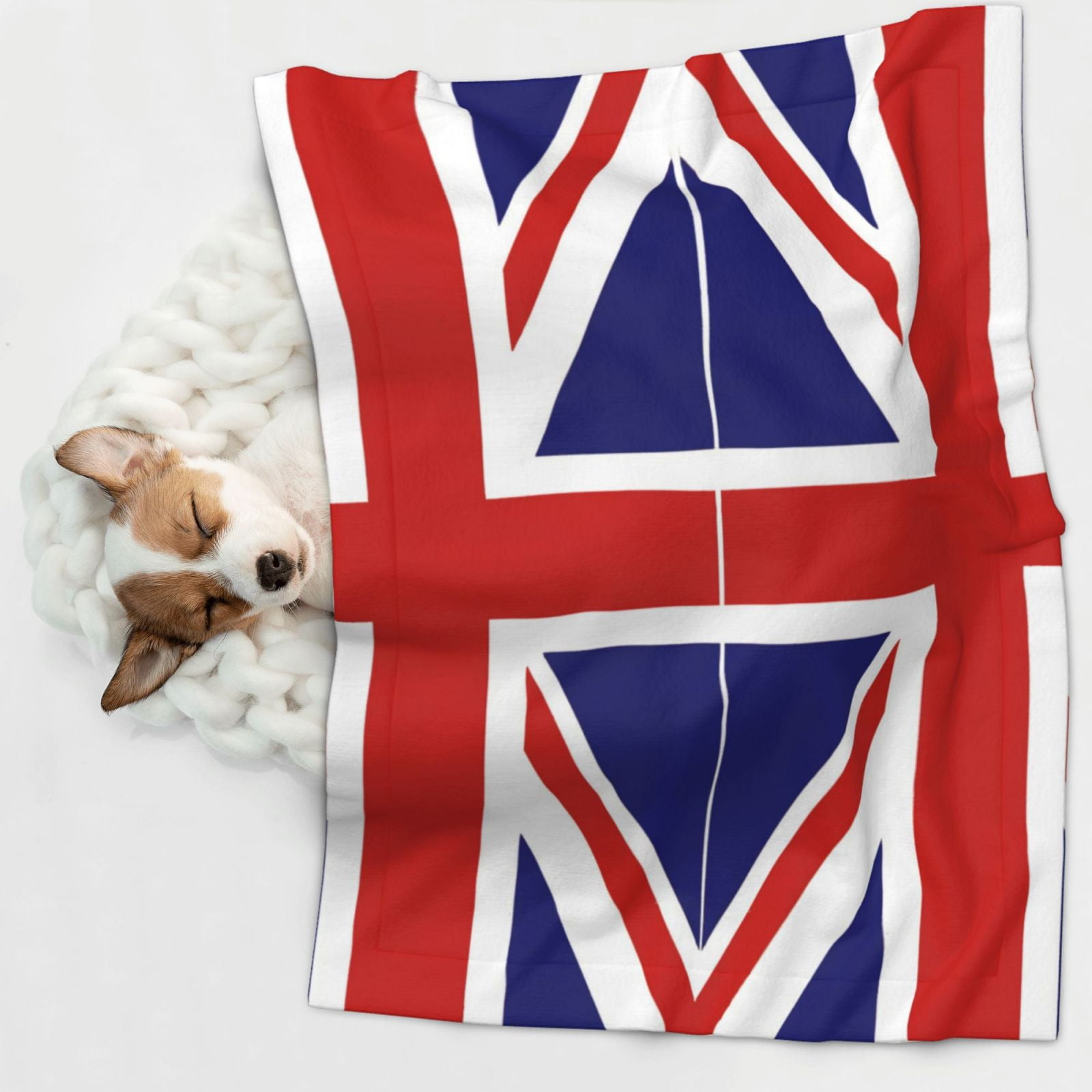 British Flag Britain English England Dog Blanket Soft Warm Flannel Cat Blanket Great Pet Throw for Cats Puppy Small Medium Large Dog