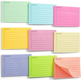 6 Pack Small To Do List Sticky Notes, Daily Planning Notepad for Memos, 6  Neon Colors (3 x 3.5 In) 