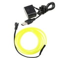 thumbnail image 3 of ABALDI El Wire Neon Light Electroluminescent Wire Glowing Strobing Light for Xmas Party Costume Cosplay Festival Decoration(2m/6ft, Fluorescent green), 3 of 7