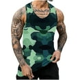 thumbnail image 3 of VBTAPA Men's Camo Tank Tops Quick Dry Workout Sleeveless Gym Muscle Shirts Athletic Bodybuilding Tee Shirt Sale of The Day Prime Today Camouflage#1 XL, 3 of 6