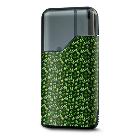 Skin Decal for Suorin Air Vape Pod / pot leaves small green