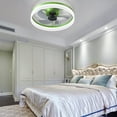 thumbnail image 4 of DUOSONG Ceiling Fans With Lights Dimmable Led Embedded Installation Of Thin Modern Ceiling Fans(Green) Green ABS Lighting Bedroom Lighting, 4 of 10