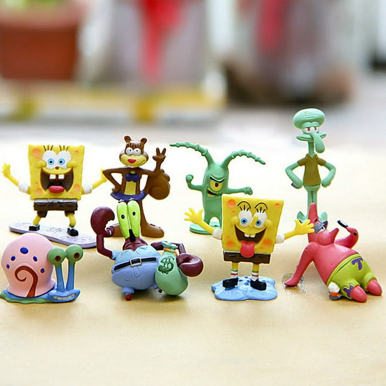 Nickelodeon Spongebob SquarePants Characters Patrick Star Sandy Cheeks Mr. Krabs Squidward 2 PC Lunch Box Backpack Bag Set - Yellow