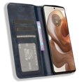thumbnail image 2 of Compatible For Motorola Edge 50 Ultra 5G / Moto X50 Ultra 5G Case Retro Leather Phone Wallet Cover Blue, 2 of 5