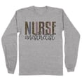 thumbnail image 1 of Anesthetist Nurse Leopard Print Long Sleeve Shirt Unisex 5X-Large Grey, 1 of 5