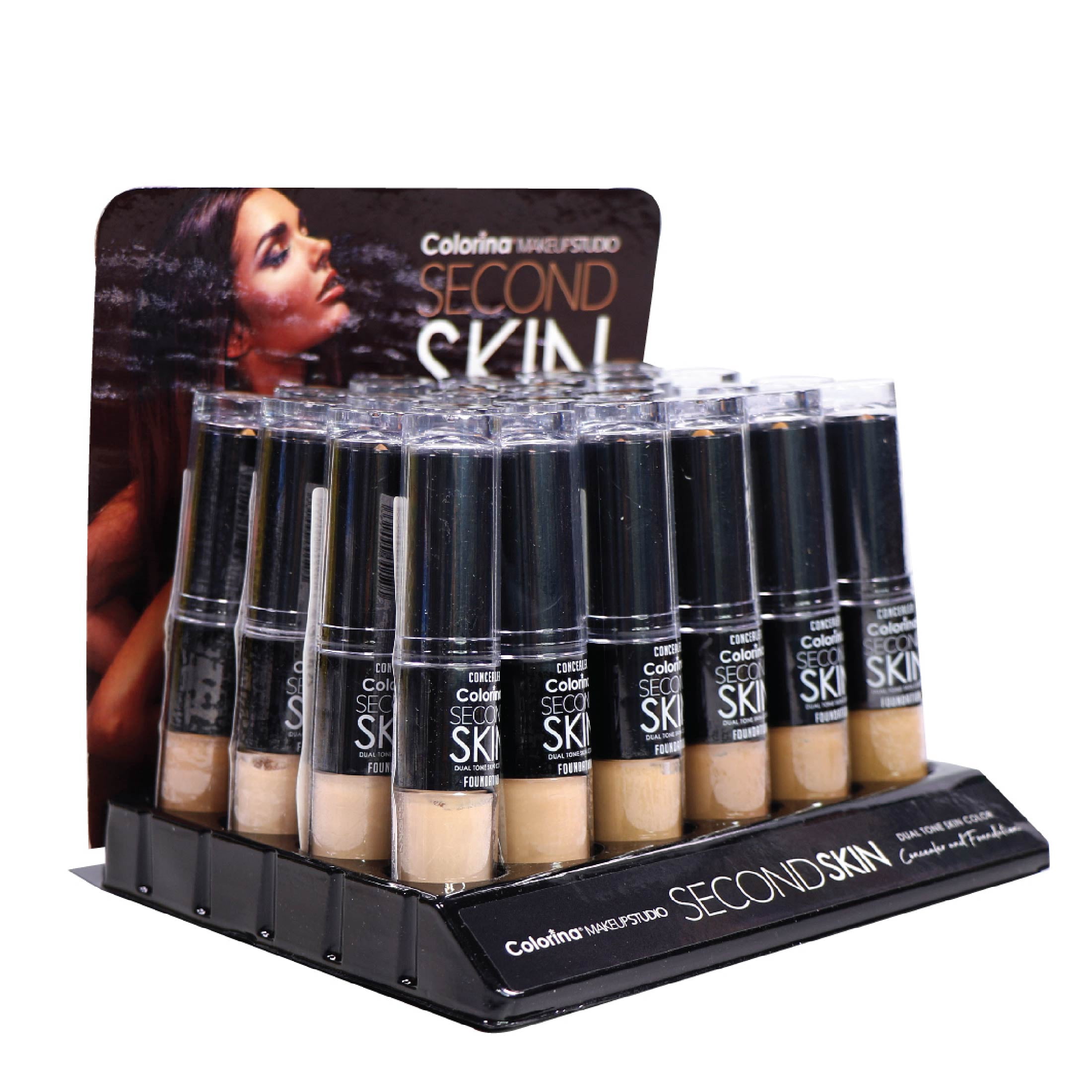Colorina Makeup Studio Second Skin Collection Dual Tone Concealer & Foundation Stick 05 0.24 oz