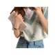 thumbnail image 2 of VISgogo - Chaleco de punto con cuello en V para mujer, diseño de flores a la moda, camisetas sin mangas apiladas VISgogo  moda, 2 of 8