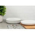 thumbnail image 3 of 10 Strawberry Street Double Line 8.25" Round Stoneware Salad Plate, Set of 6, White, 3 of 6