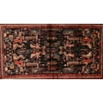 thumbnail image 1 of Ahgly Company Machine Washable Indoor Rectangle Traditional Sepia Brown Area Rugs, 7' x 10', 1 of 7