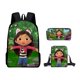 thumbnail image 1 of Juego De Dibujos Animados Mochila Con Patrón Periférico Estuche Para Lápices Bolso De Hombro Mochila Para Niños Juego De Tres Piezas, 1 of 1