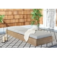 thumbnail image 5 of Safavieh Couture Vincent Collection Wood Adjustable Back and Cushion Outdoor Chaise Lounge Brown, 5 of 17