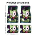 thumbnail image 2 of Invader Zim Car Floor Mats 4-Piece Full Set Front Rear Auto Foot Mats Carpets Car Foot Pad Interior Accessories Decor, 2 of 6