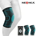thumbnail image 1 of Neenca 2 Pack Knee Compression Sleeve, Knee Braces for Knee Pain Women Men, Knee Support for Weightlifting Gym, 1 of 7