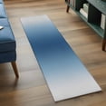thumbnail image 3 of Runner Rug 2 x 6 Ft, Navy Blue Grey Ombre Washable Non-Slip Floor Mat for Kitchen Hallway/Entryway, Farmhouse Gradient Minimalist Long Kitchen Runner Area Rugs for Living Room, Low-Profile, 3 of 8