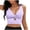 Purple, variant on WREESH Womens Bikini Top V Neck Push Up Padded Swimsuit Top Bathing Suits Camisole Fashion Solid Bikini Push-Up Brazilian Swimwear Beachwear Tops Swimsuit Olive Green
