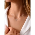 thumbnail image 3 of Suplight 925 Sterling Silver Initial Necklace for Women Hypoallergenic Dainty Simple Alphabet Letter A Pendant Personalized Jewelry Gifts for Daughter Wife Birthday, 3 of 9