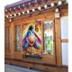 thumbnail image 3 of Cortina de puerta de Eeyore para entrada, cortina opaca con estampado de patrón, cortina divisoria de ambientes, tapiz para decoración del hogar, 34" de ancho x 56" de largo, 3 of 7