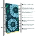 thumbnail image 5 of HEATGENE Towel Warmer 8 Bar Plug-in Curved Bath Towel Heater Towel Warmer for Bathroom Plug-in Drying Rack Brushed, 5 of 6