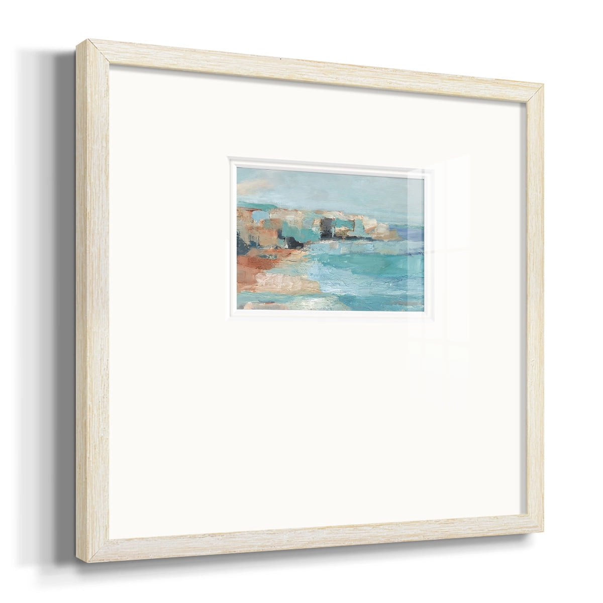 Turquoise Cliff Wall IPremium Framed Print