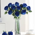thumbnail image 5 of Fule Artificial Velvet Rose Flower, Ngxiha Velvet Single Roses Fake Rose Rose Decor Flower Centerpiece Arrangement in Vase Rose Decor Flower for Wedding Outdoor & Home Decoration, 5 of 9