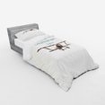 thumbnail image 3 of Ambesonne Adventure Bedding Set 4 Pcs, Tropical Summer Plane, Queen, Cream Turquoise Tan, 3 of 3