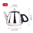 thumbnail image 4 of Tnarru 2L Stainless Steel Stovetop Tea Kettle, Large Capacity, for Camping Travel, 4 of 4
