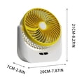 thumbnail image 3 of EGNMCR Tools&Home Improvement Fan High Wind Power Portable USB Charging Desktop With Light a fan, 3 of 5