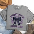 thumbnail image 4 of Coquette Spooky Witch Social Club - Women's Garment Dyed Graphic T-Shirt, 4 of 14