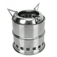 thumbnail image 3 of Estufa de leña para exteriores Bling Bling de acero inoxidable redonda, 3 of 12