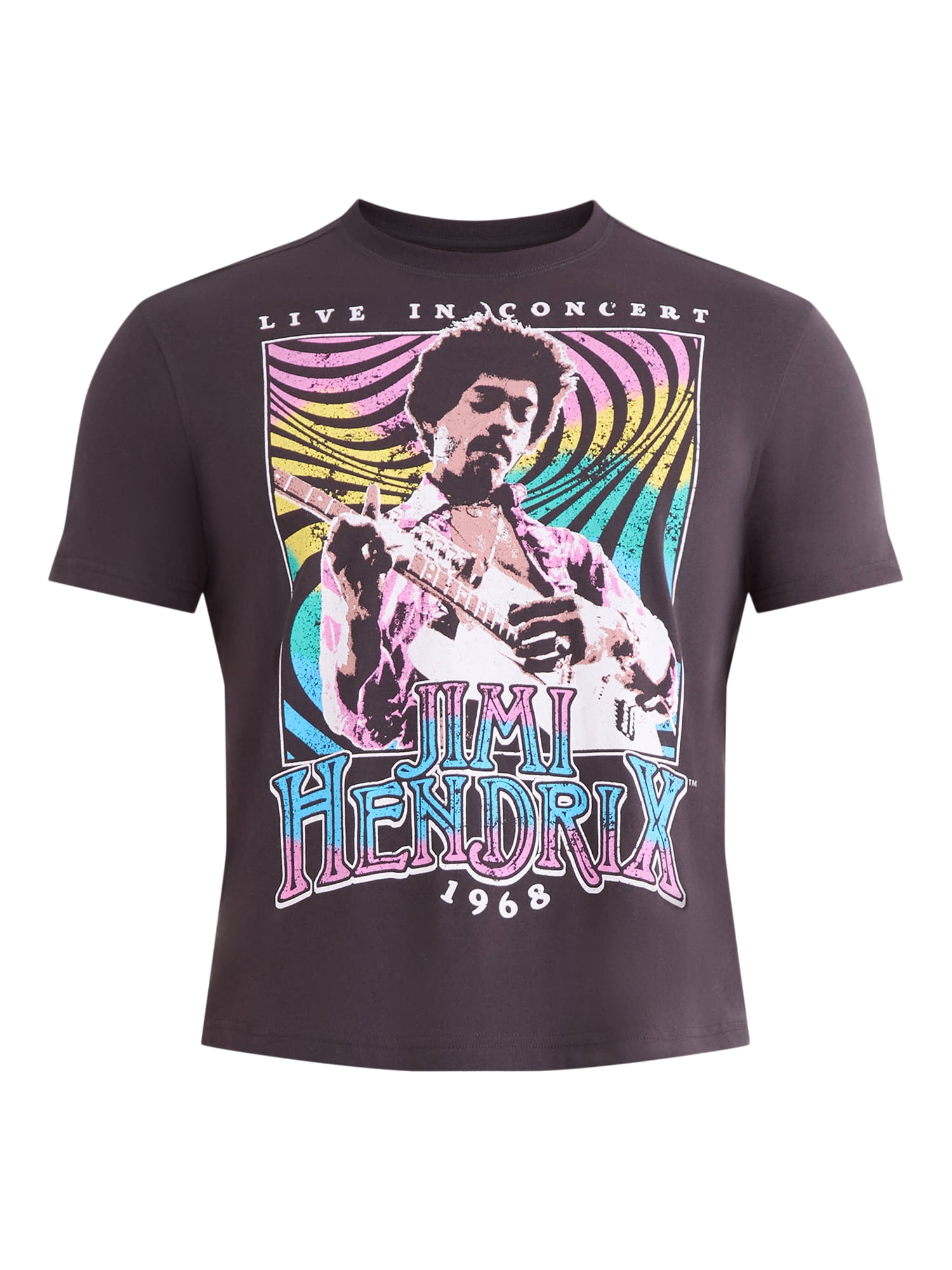 Jimi Hendrix Men's and Big Men's Graphic Tee with Short Sleeves, Sizes S-3XL