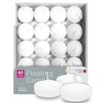 thumbnail image 1 of HYOOLA Premium White Floating Candles 1.75 Inch - 3 Hour - 60 Pack - European Made, 1 of 4