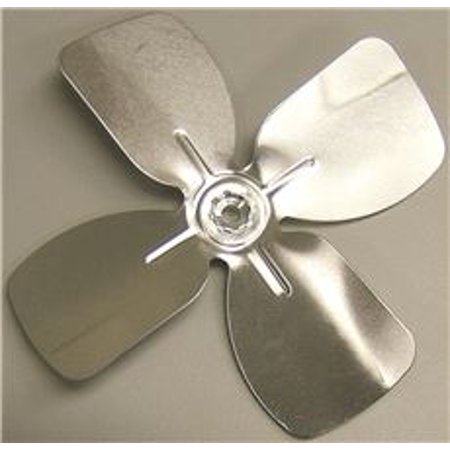 

ALUMINUM FAN BLADE 6 IN. DIAMETER 4 BLADES 1/4 IN. SHAFT CW