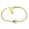 thumbnail image 1 of Galaxy Gold 14k Yellow Gold Opal and Tanzanite Butterfly Bracelet, 1 of 3