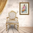 thumbnail image 3 of Hristova, Albena 11x14 Gold Ornate Wood Framed with Double Matting Museum Art Print Titled - Floral Figures II, 3 of 4