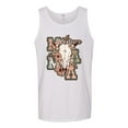thumbnail image 2 of Wild Bobby Western Ma Steer Pink And Grey Distressed Pop Culture Men Tank Top, White, Medium, 2 of 6