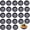 3.15 Inch -24pcs-Black (NO brush), variant on 5 Inch -6pcs Round Nonstick Fluted Pie & Tart Pans, Mini Baking Molds
