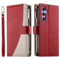 thumbnail image 1 of Funda cartera GANGXUN para Samsung Galaxy A54 5G , cuero PU con tarjetero, cremallera, correa de mano, soporte y protección 449°, 1 of 6
