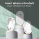 thumbnail image 2 of Wireless Doorbell with 2 Plug-In Receivers IP65 Waterproof Door Chime Operating Range Up to 1050 Feet/320M 5 Adjustment Volume Levels White, 2 of 4