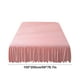 thumbnail image 3 of Sofa Vama Ropa de Cama Falda de cama de color liso con borde de algodón lavado conciso, cubrecama, faldón, sábana, funda protectora antideslizante y resistente a la suciedad. for Navideño, 3 of 4