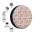 thumbnail image 4 of Fotbe Paris Funda de Llanta de Repuesto con Estampado, Engrosada, Ajuste Universal para Jeep, Remolque, RV, SUV, Camión-14 inch, 4 of 6