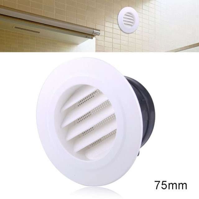 Grille d'Évacuation d'Air Ronde en Plastique Couverture de Ventilation Murale