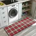 thumbnail image 3 of Red and Green Christmas Plaid Pattern Kitchen Rug Mat,Kitchen Runner Rugs Non Skid Washable,Decorative Kitchen Floor Mats for Kitchen,Sink,Laundry,17"x47.2", 3 of 7