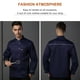 thumbnail image 3 of Chaqueta de chef unisex-adulto de manga larga con telas mejoradas de sudor transpirable que absorbe antiincrustante uniforme de cocina para restaurante azul 3xl Eigraketly HA012106-15, 3 of 6