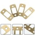 thumbnail image 5 of Home Safety Security Door Lock Accessories Strike Plate Gold Stainless Steel 8 Pcs, 5 of 6