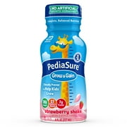 PediaSure Grow & Gain Nutrition Shake For Kids, Stawberry, 8 fl oz (Pack of 24)