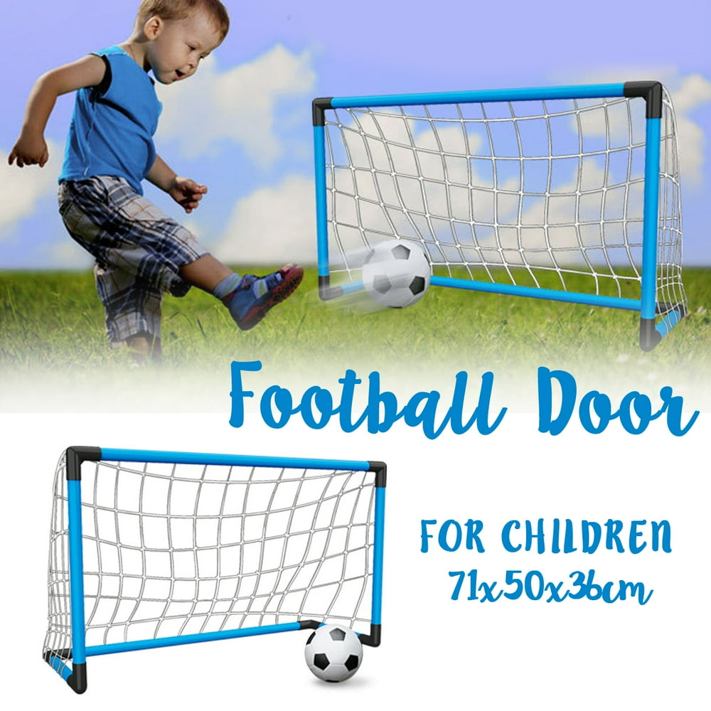 Kids Soccer Goal Set Mini Football Goal Includes Ball + Pump + Net Toy