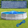 thumbnail image 3 of Almohada de aire para piscina de PVC alfombrilla flotante para piscinas resistente al frío accesorios redondos/cuadrados para piscina Sywqhk Para Estrenar, 3 of 8