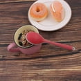 thumbnail image 2 of Cuchara de silicona para la cena, cuchara de mesa, cuchara de postre, utensilios para cocina, restaurante, color rojo rosa, 2 of 4